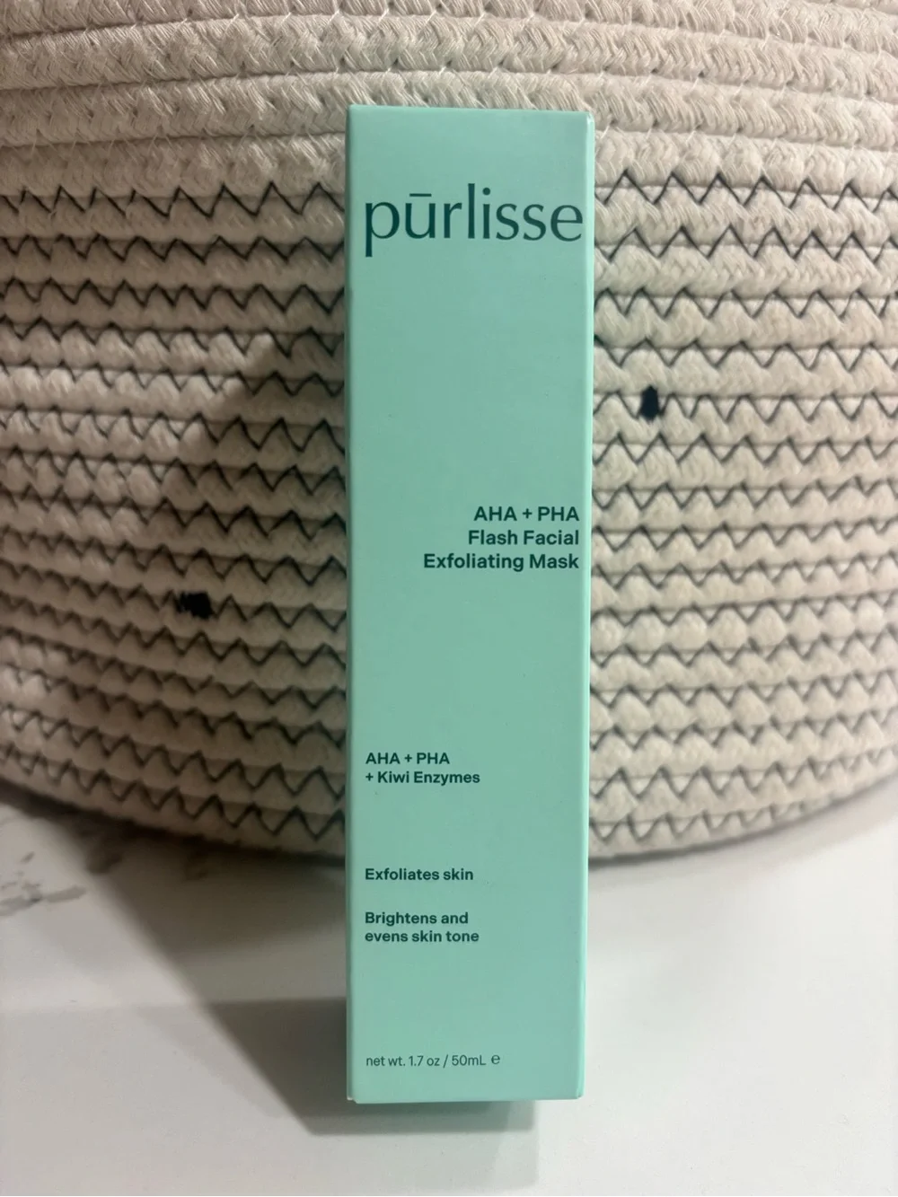 purlisse Mint Green AHA + PHA Flash Facial Exfoliating Mask